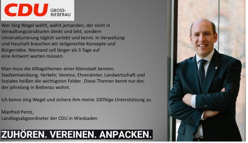 Wer Jörg Wegel wählt, …